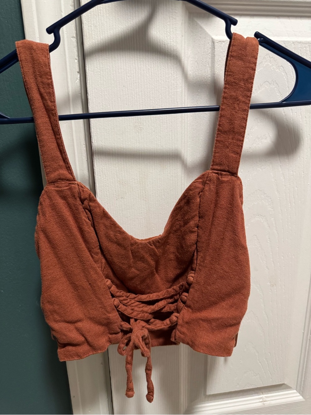 Abercrombie & Fitch Rust Brown Smocked Tank